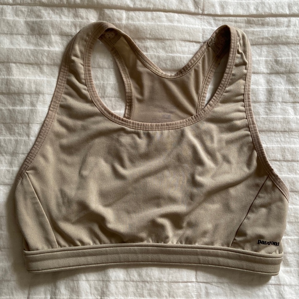 Patagonia tan sports bra